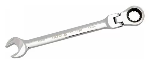 Yato racsnis csuklós csillag-villáskulcs 10 mm / 160 mm 72T CrV