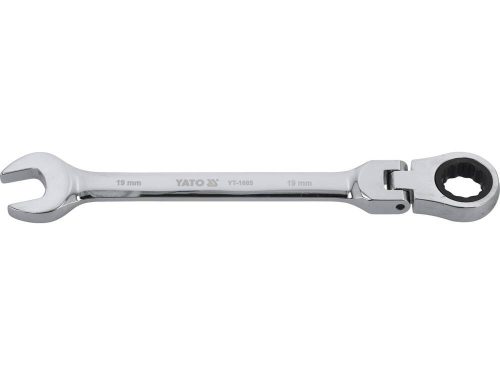 Yato racsnis csuklós csillag-villáskulcs 19 mm / 245 mm 72T CrV