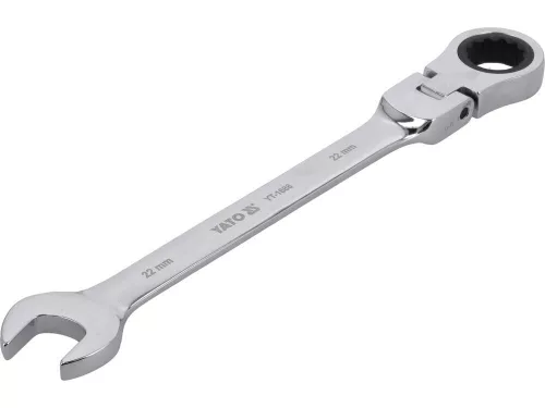 Yato racsnis csuklós csillag-villáskulcs 22 mm / 290 mm 72T CrV