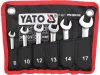 Yato csuklós racsnis-villáskulcs készlet, 6db