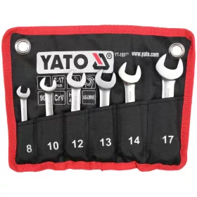 Yato csuklós racsnis-villáskulcs készlet, 6db