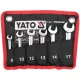 Yato csuklós racsnis-villáskulcs készlet, 6db