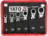 Yato csuklós racsnis-villáskulcs készlet, 6db