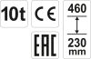Yato hidraulikus emelő 10t