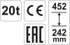 Yato hidraulikus emelő 20t