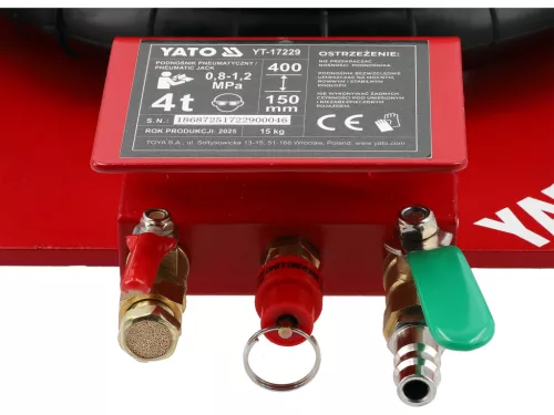 Yato pneumatikus emelő 4t