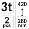 Yato Tartó bak 3t (2 db/cs)