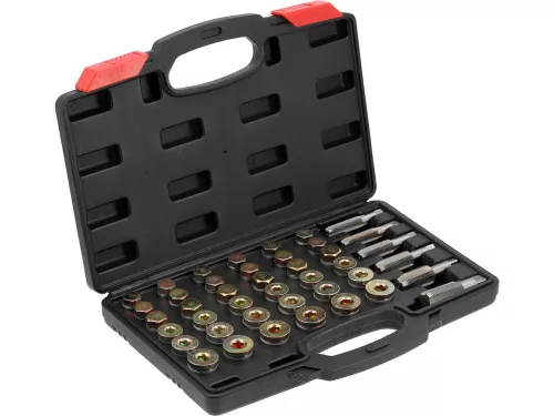 Yato olajleeresztő csavar menetjavító készlet 114 részes