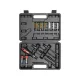Yato befecskendezőszelep tisztító készlet 19 részes 1/4" inox, műanyag, réz kefék