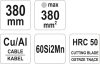 Yato racsnis kábelvágó fogó 380 mm d=22 mm