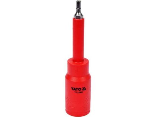 Yato Szigetelt hatszögletű bit, 4x120 mm, 1/2",  adapterrel