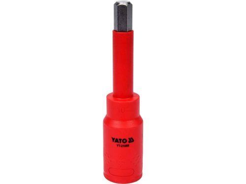 Yato Szigetelt hatszögletű bit, 10x120 mm, 1/2", adapterrel
