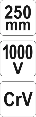 Yato vízpumpafogó 250 mm 1000 V-ig szigetelt