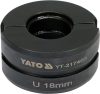 Yato krimpelő betét YT-21735 krimpelőhöz U-típus 18 mm