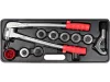 Yato csőperemező készlet 10 részes 3/8"-1 1/8"
