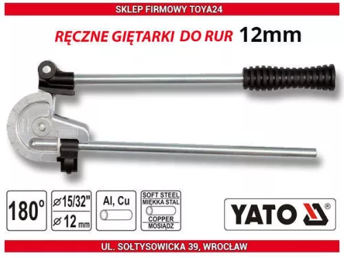 Yato kézi csőhajlító 12 mm (15/32")