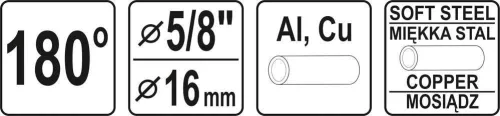 Yato kézi csőhajlító 16 mm (5/8")