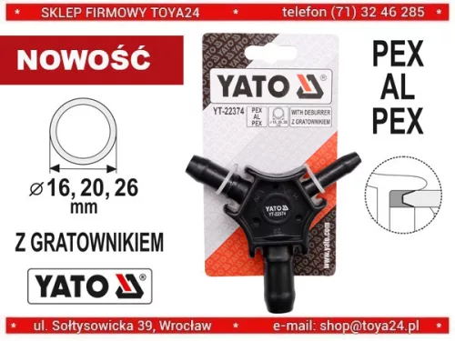 Yato csőkalibráló sorjázóval