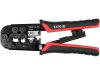Yato krimpelő fogó 190 mm UTP hálózati/RJ45 és telefon/RJ11 csatlakozókhoz