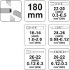 Yato krimpelő fogó 180 mm/0,08-2,0 mm