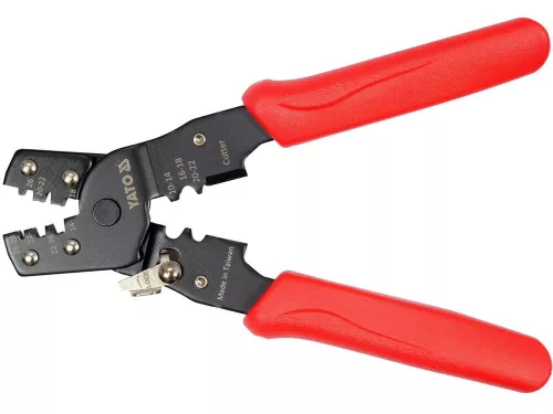 Yato krimpelő fogó 180 mm/0,08-6 mm2