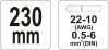 Yato krimpelő fogó 230 mm/0,5-6,0 mm2