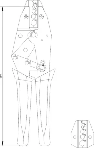 Yato krimpelő fogó 240 mm