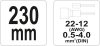 Yato krimpelő fogó 230 mm/0,5-4,0 mm2