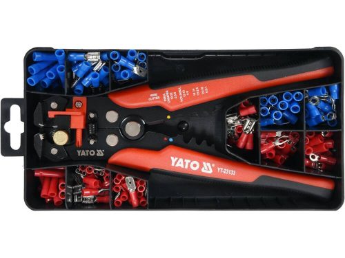 Yato krimpelő fogó 205 mm/0,2-6,0 mm2 és 190 részes kábelsaru készlet