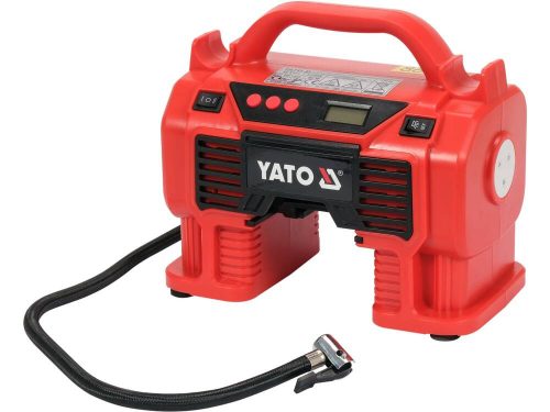 Yato akkus kompresszor 11 bar 18 V (akku + töltő nélkül) + 12 V szivargyújtó
