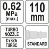 Yato pneumatikus lefúvató pisztoly turbó 110mm