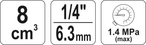 Yato pneumatikus levegő szűrő 1/4"