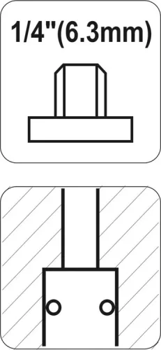 Yato pneumatikus gyorscsatlakozó 1/4" menetes