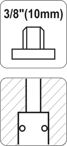 Yato pneumatikus gyorscsatlakozó 3/8" menetes