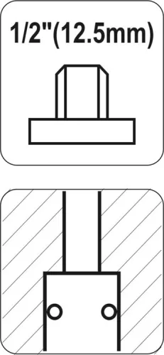 Yato pneumatikus gyorscsatlakozó 1/2" menetes