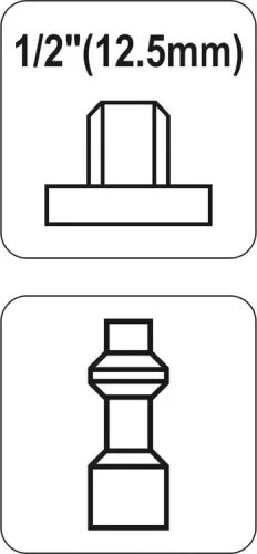Yato pneumatikus tömlővég 1/2" menetes