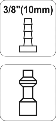 Yato tömlővég 3/8" csőcsatlakozó