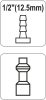 Yato Pneumatikus tömlővég 1/2" csőcsatlakozó