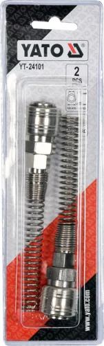 Yato pneumatikus tömlő gyorscsatlakozó hüvely 1/4" csővéggel 6 x 10 mm