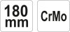 Yato ívelt önzáró fogó 180 mm CrMo