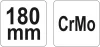 Yato ívelt önzáró fogó 180 mm CrMo