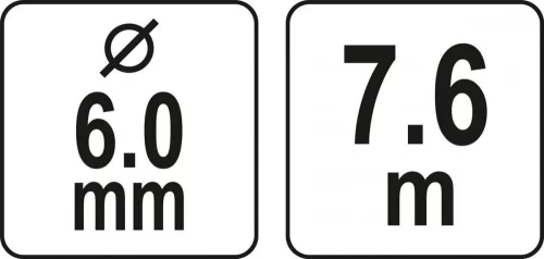 Yato csőtisztító spirál fúrógépre csatlakoztatható 7,6 m