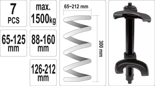 Yato macpherson rugóösszehúzó cserélhető pofákkal