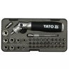 Yato racsnis bithegy és dugókulcs készlet 42 részes 1/4"