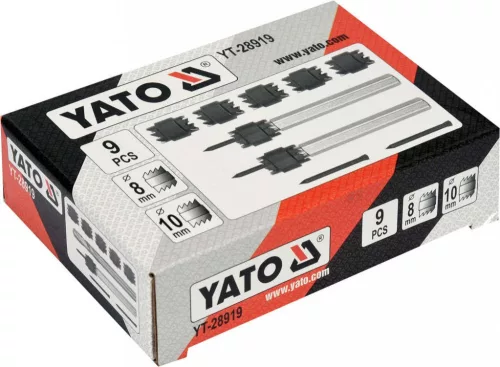 Yato ponthegesztés fúró készlet 9 részes 8-10 mm