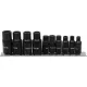 Yato menetfúró dugókulcs adapter készlet 10 részes 1/4", 3/8"