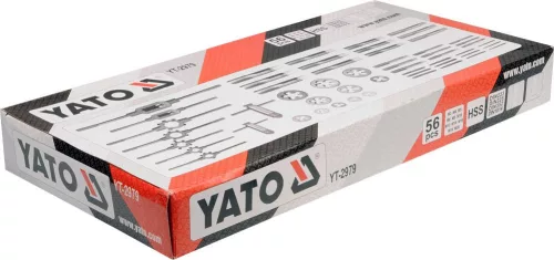 Yato menetfúró és metsző készlet (kézi) 56 részes HSS M3-M20-ig