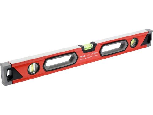 Yato vízmérték 3 libella 2 fogantyú 600 mm 0,5mm pontos