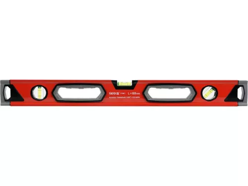 Yato vízmérték 3 libella 2 fogantyú 600 mm 0,5mm pontos