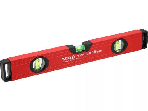 Yato alumínium vízmérték 400 mm, 3 libellás